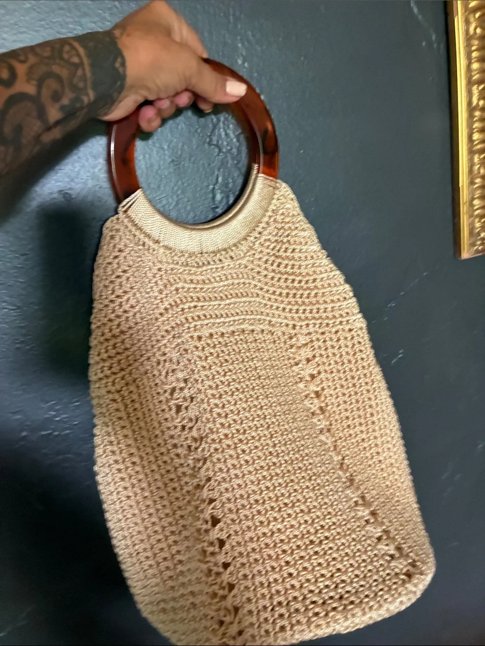 Beige Knit Halter Sweater Top - Women